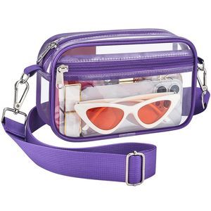 Clear Bag Stadium Events Clear Purse With Removable Strap Transparent Bag >